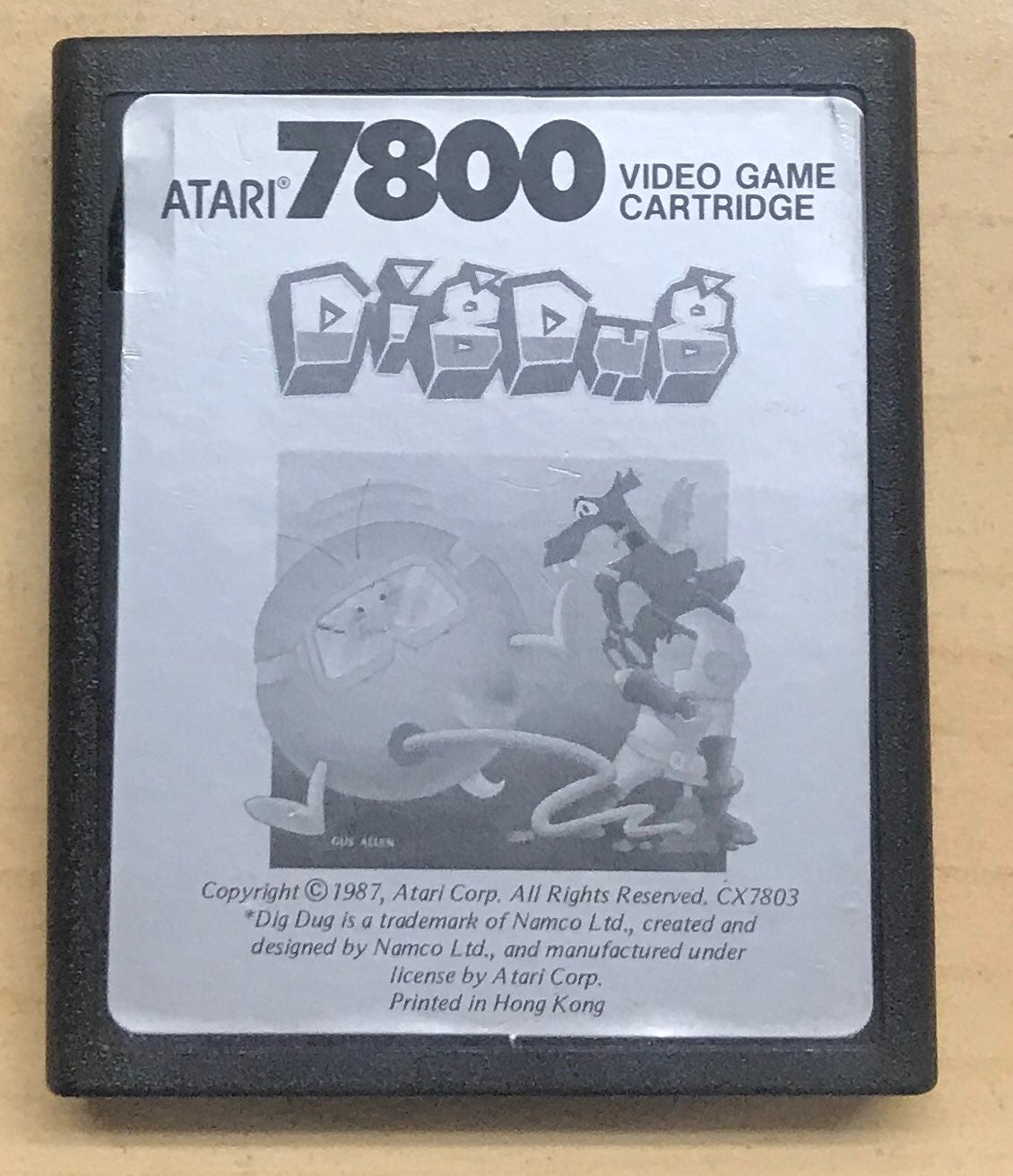 ATARI AKA Atari 7800 Dig Dug (Cartridge Only)
